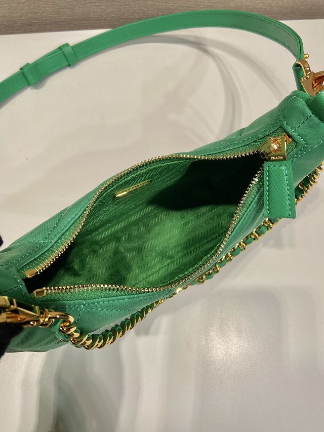 Prada original nylon re-edition mini bag 1BC204 green