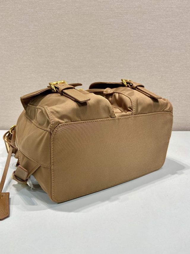 Prada original nylon small backpack 1BZ677 caramel