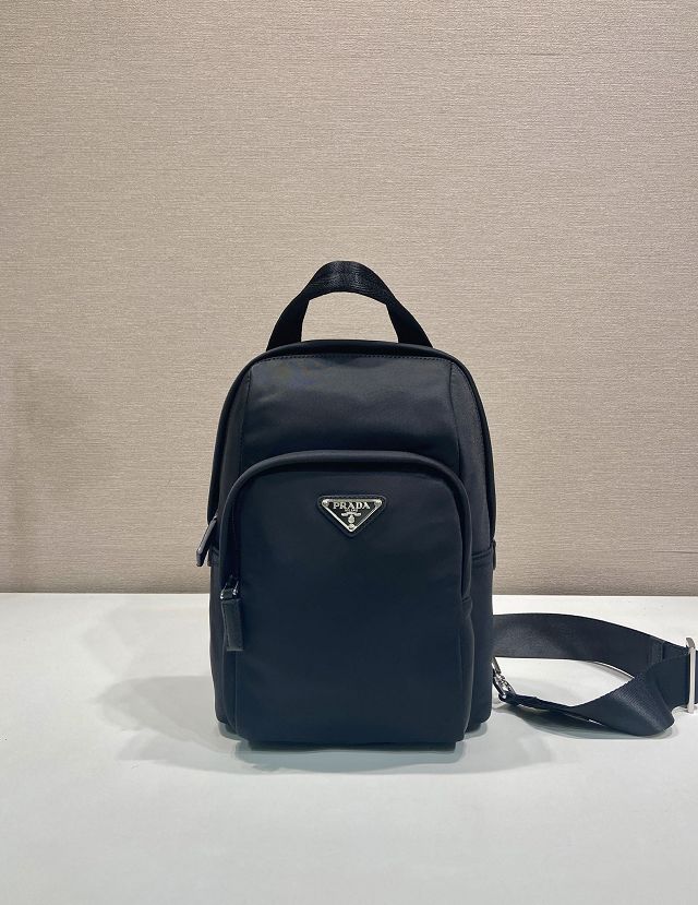 Prada original nylon small backpack 2VZ116 black