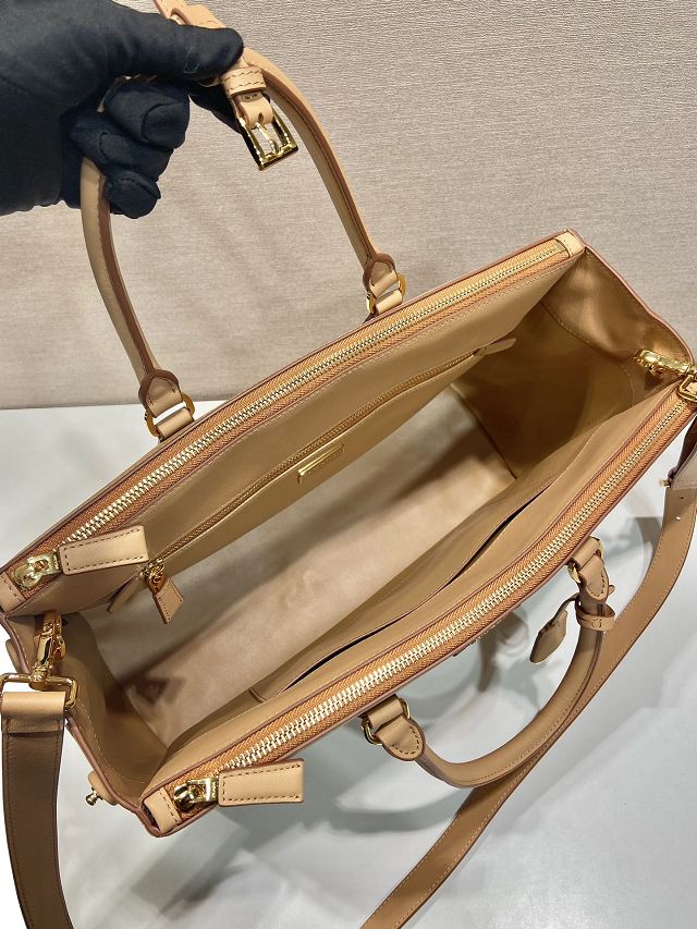 Prada original soft calfskin galleria maxi bag 1BA802 natural