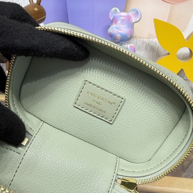 Louis vuitton original epi leather nano nice cosmetic case M25855 light green