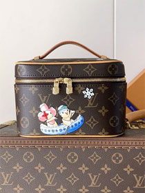 Louis vuitton original monogram canvas mini nice cosmetic case M26647