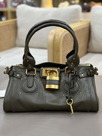 Chloe original calfskin paddington bag CH0003 dark green