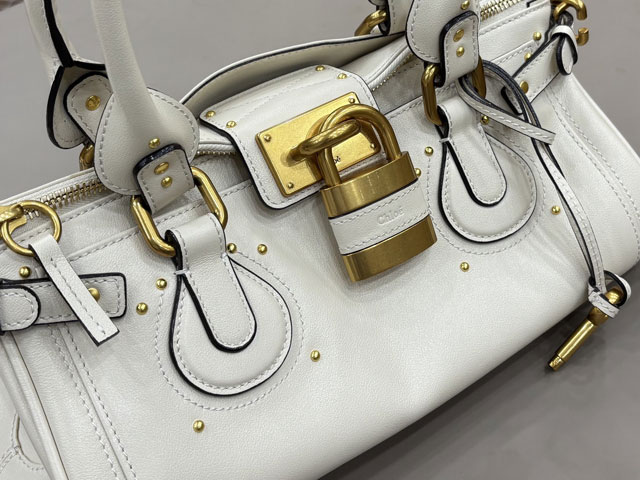 Chloe original calfskin paddington bag CH0003 white