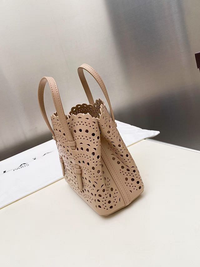 Alaia original vienne wave calfskin mina 16 bag AL0005 desert