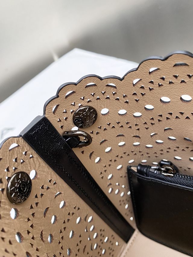 Alaia original vienne wave calfskin mina 20 bag AL0004 black