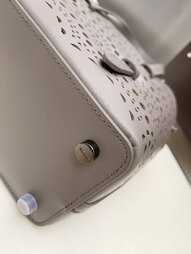 Alaia original vienne wave calfskin mina 16 bag AL0005 grey