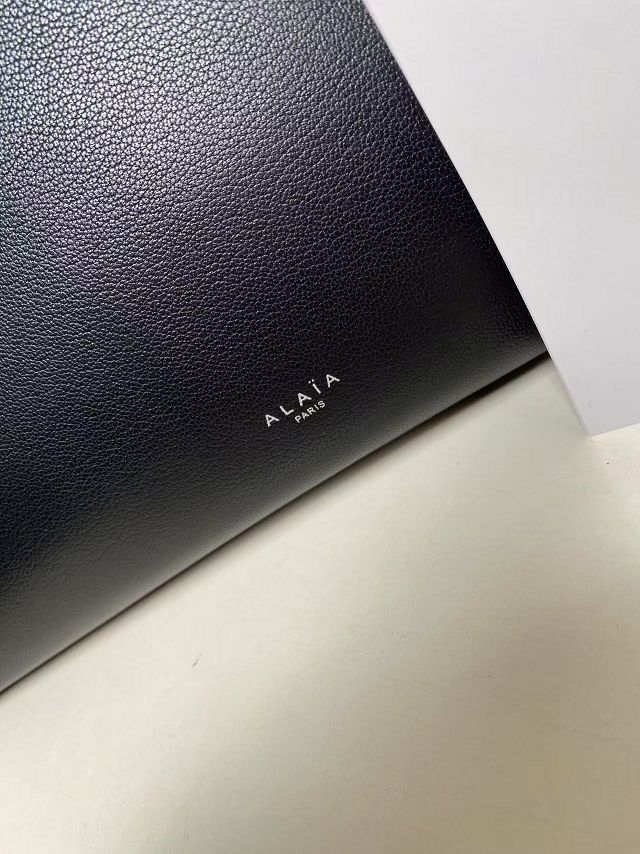 Alaia original calfskin teckel medium tote bag AL0012 black