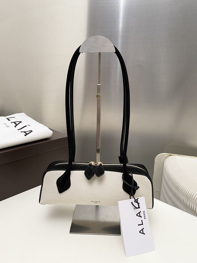 Alaia original canvas le teckel small bag AL0023 black