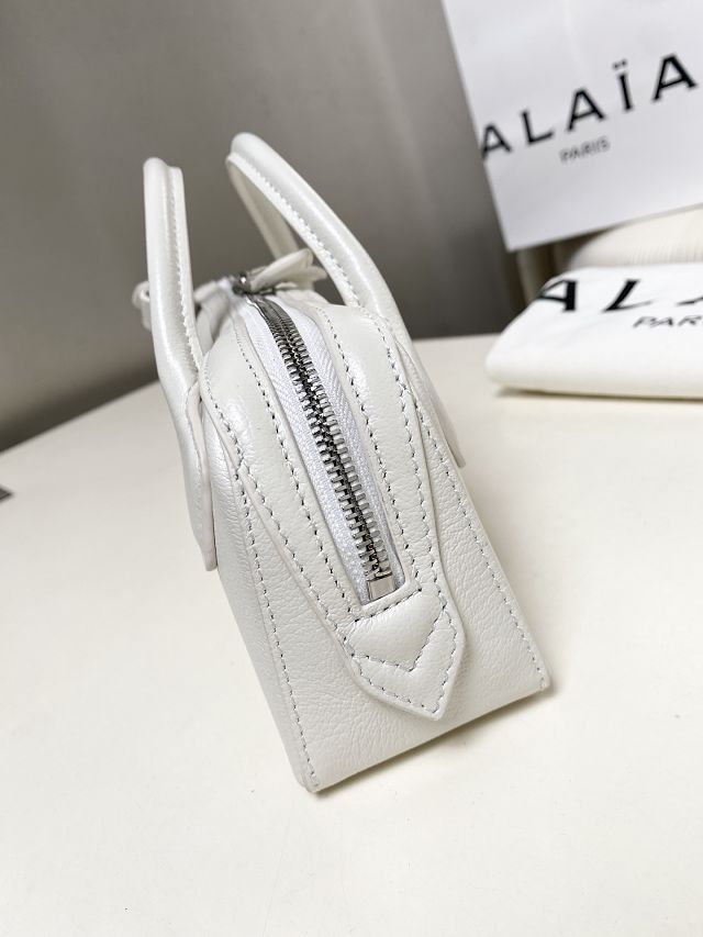 Alaia original lambskin le teckel clutch AL0022 white