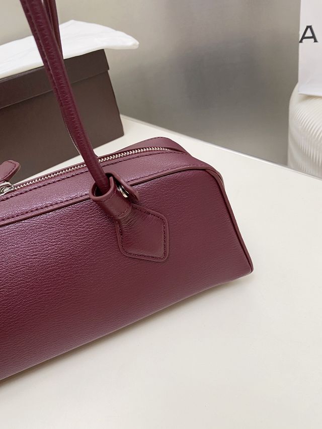 Alaia original lambskin le teckel medium bag AL0024 bordeaux	