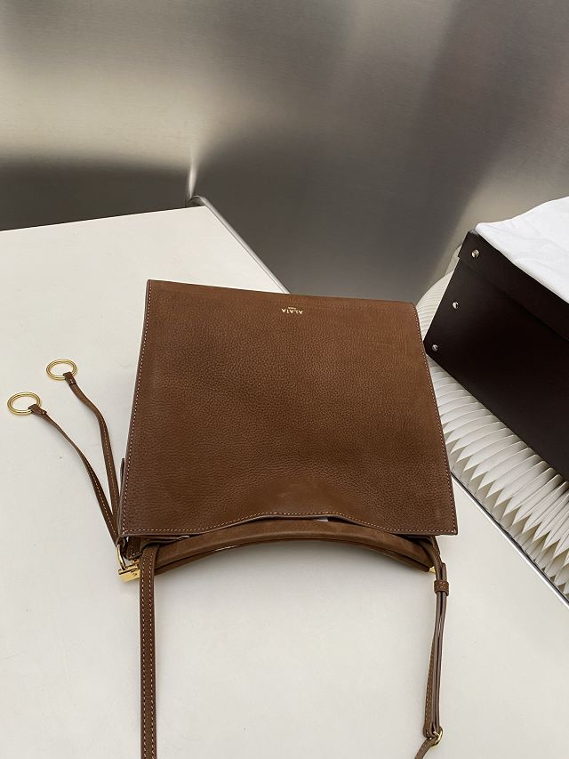 Alaia original nubuck calfskin le click small square bag AL0017 brown