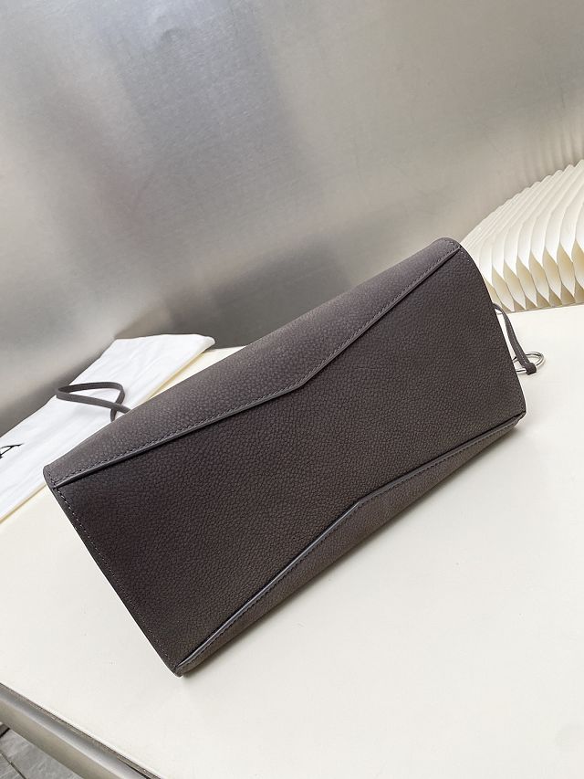 Alaia original nubuck calfskin le click small square bag AL0017 grey