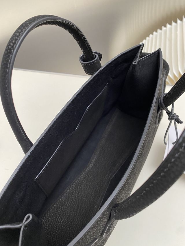 Alaia original nubuck calfskin medium le teckel tote bag AL0016 black