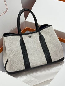 Hermes original canvas garden party large 36 bag HG0039 white&electrique