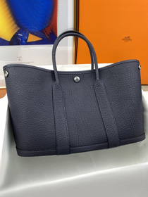 Hermes original negonda leather garden party large 36 bag HG0036 blue nuit