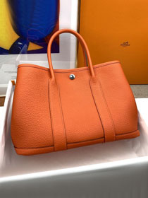 Hermes original negonda leather medium garden party 30 bag HG0030 orange