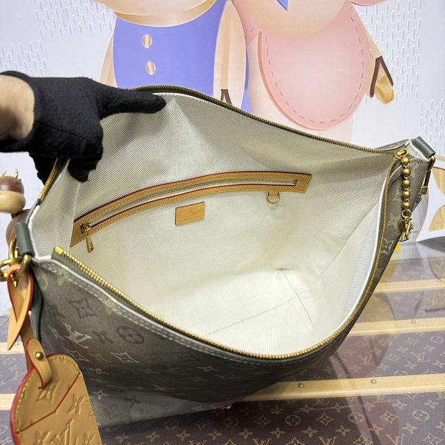 Louis vuitton monogram canvas vagabond hobo bag M27181 green