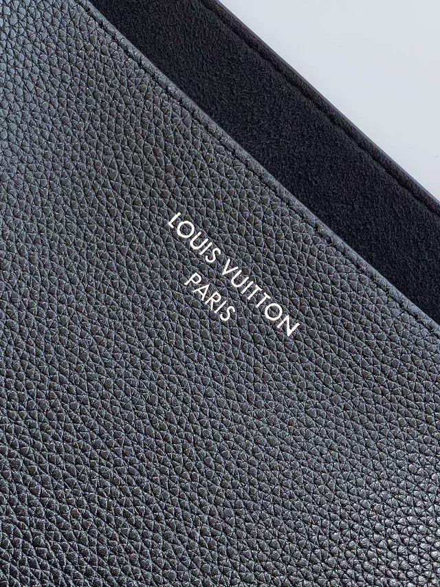 Louis vuitton original calfskin reversible verso hobo bag M27022 black