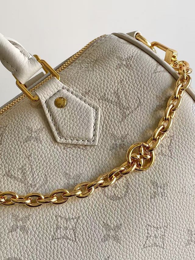 Louis vuitton original calfskin speedy 25 M26690 creme