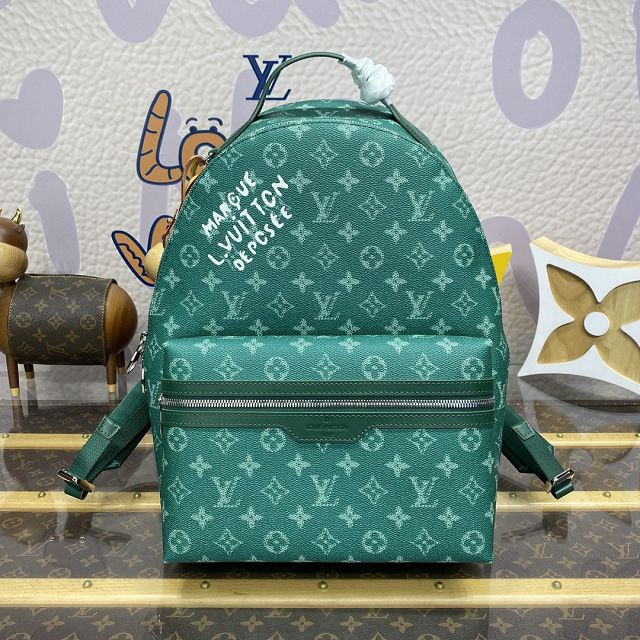 Louis vuitton original monogram canvas discovery backpack M26942 green