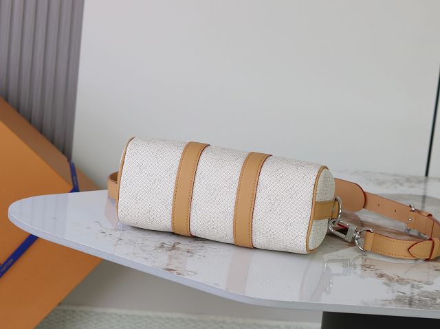 Louis vuitton original monogram canvas keepall 25 M27161 white