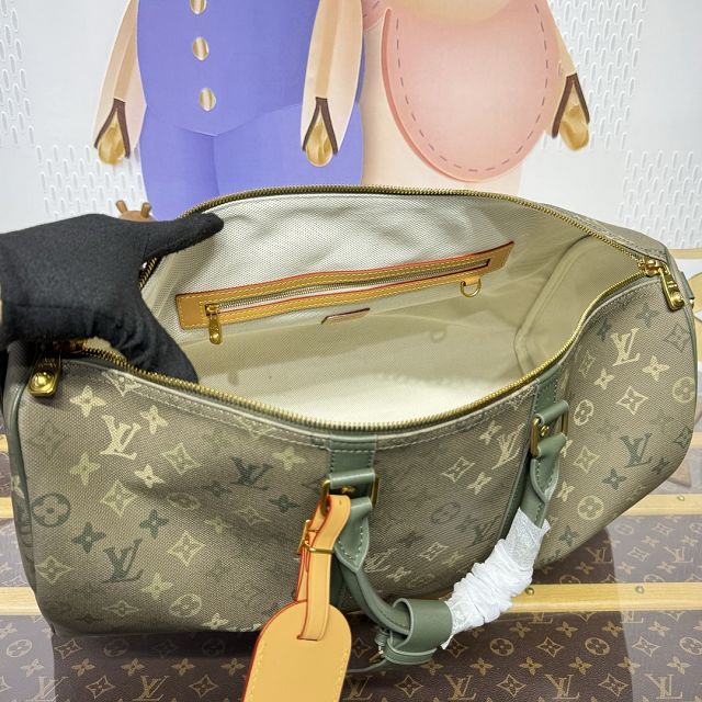 Louis vuitton original monogram canvas keepall 50 M26959 green