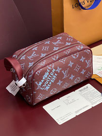 Louis vuitton original monogram canvas locker dopp kit M27158