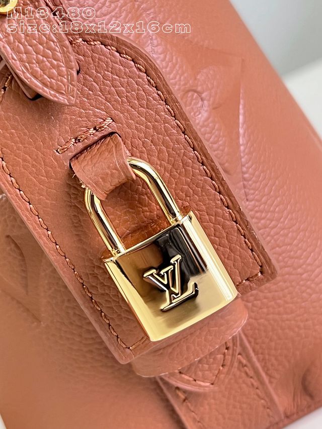 Louis vuitton original calfskin all in BB handbag M28820 tan