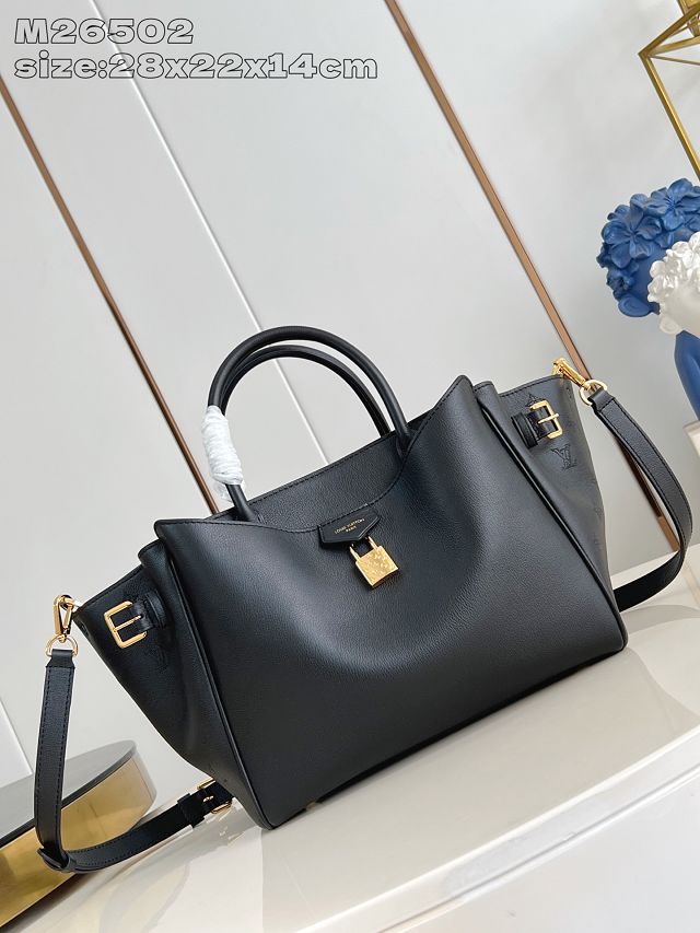 Louis vuitton original calfskin vendome pm handbag M26502 black