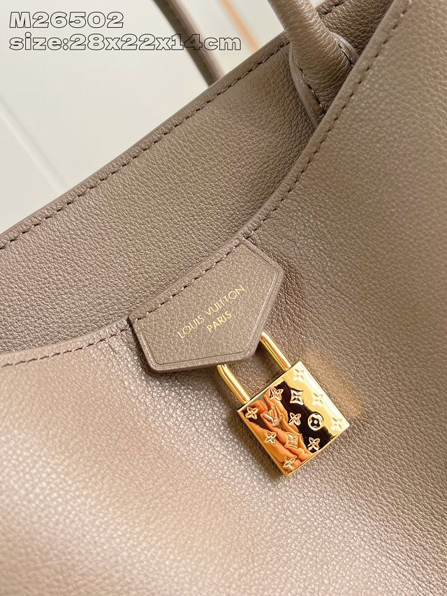 Louis vuitton original calfskin vendome pm handbag M27040 taupe