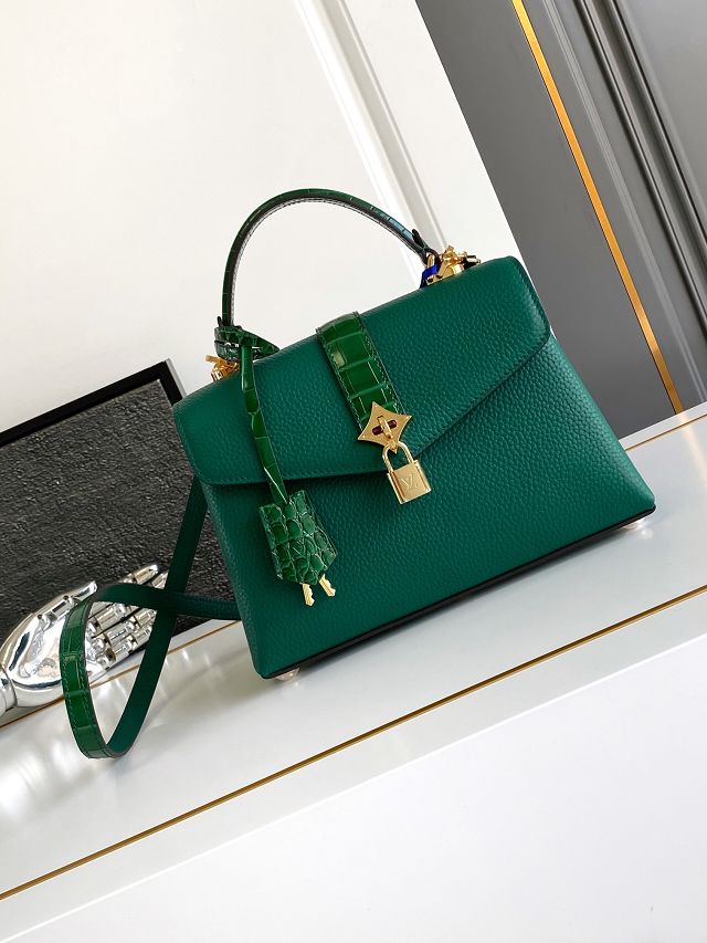 Louis vuitton original calfskin rose des vents pm handbag m86012 green