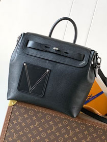 Louis vuitton original calfskin steamer 30 handbag M27061 black