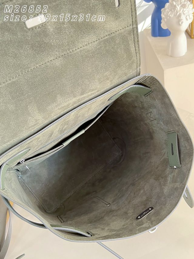 Louis vuitton original calfskin steamer backpack M26852 green