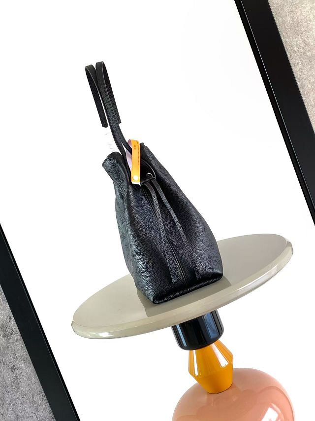 Louis vuitton original mahina leather boundless handbag M13179 black