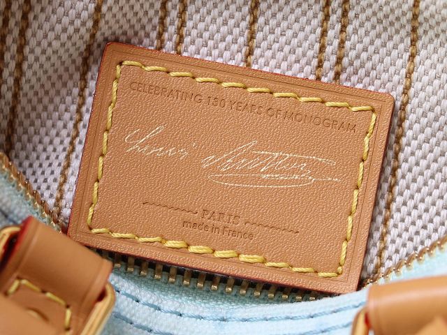 Louis vuitton original monogram canvas nano speedy M28323 blue