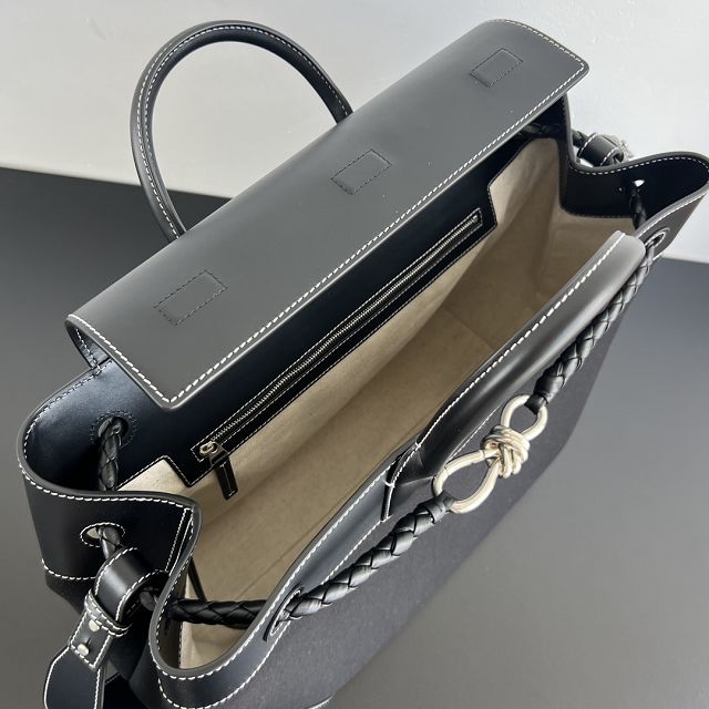 BV original canvas andiamo handbag 827066 black