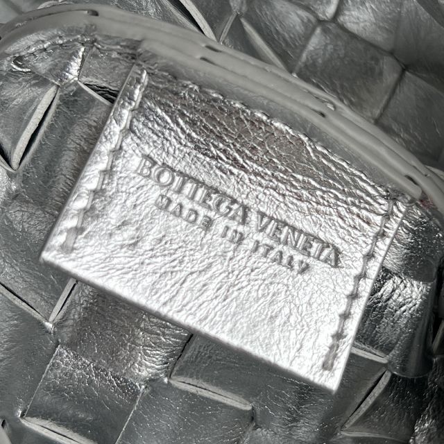 BV original lambskin mini sardine bag 744267 silver