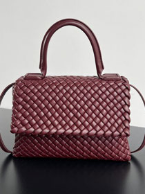 BV original lambskin patti top handle bag 776783 barolo