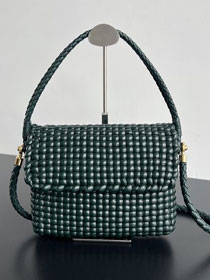 BV original lambskin small swing bag 743575 inkwell