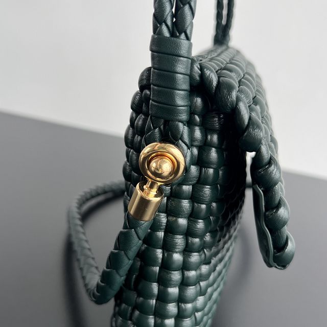 BV original lambskin small swing bag 743575 inkwell