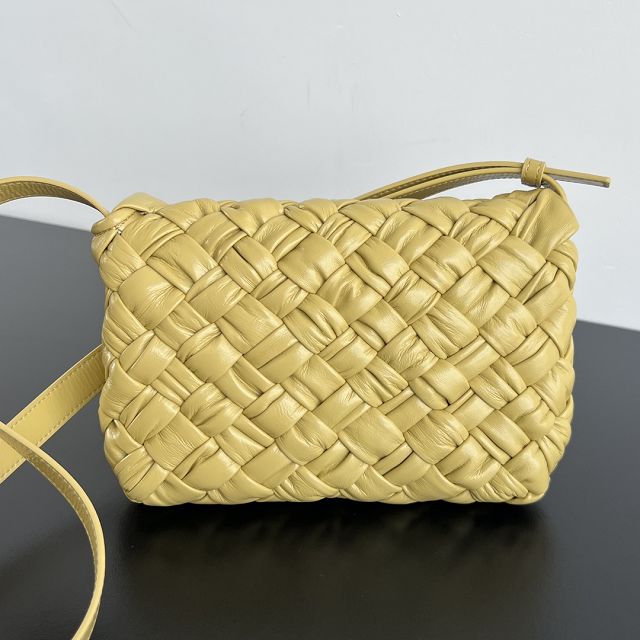 BV original calfskin small shoulder bag 787113 yellow