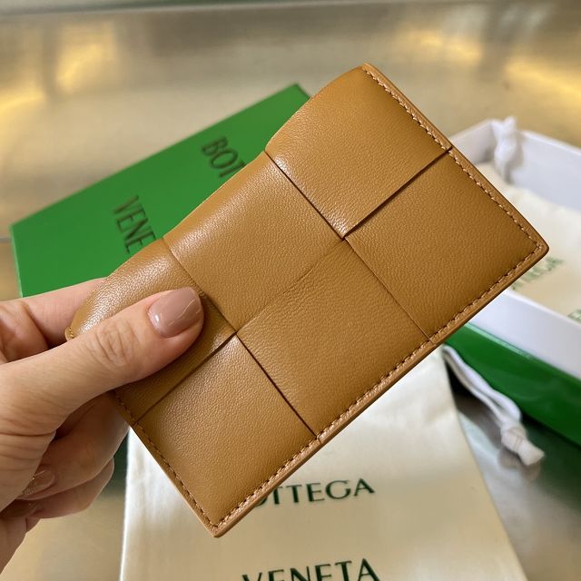 BV original lambskin cassette business card case 651396 