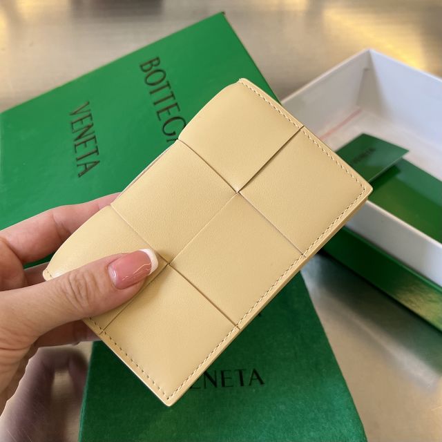 BV original lambskin cassette business card case 651396 