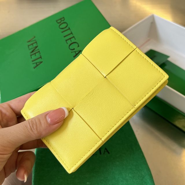 BV original lambskin cassette business card case 651396 