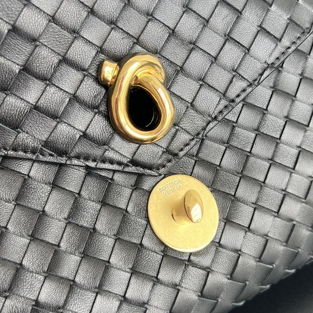 BV original lambskin knot lock bag 817191 black