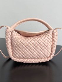 BV original lambskin small cobble top handle bag 805739 cameo