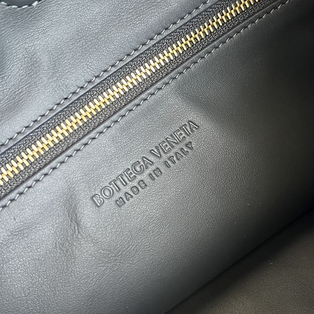 BV original suede calfskin medium hop bag 796262 graphite