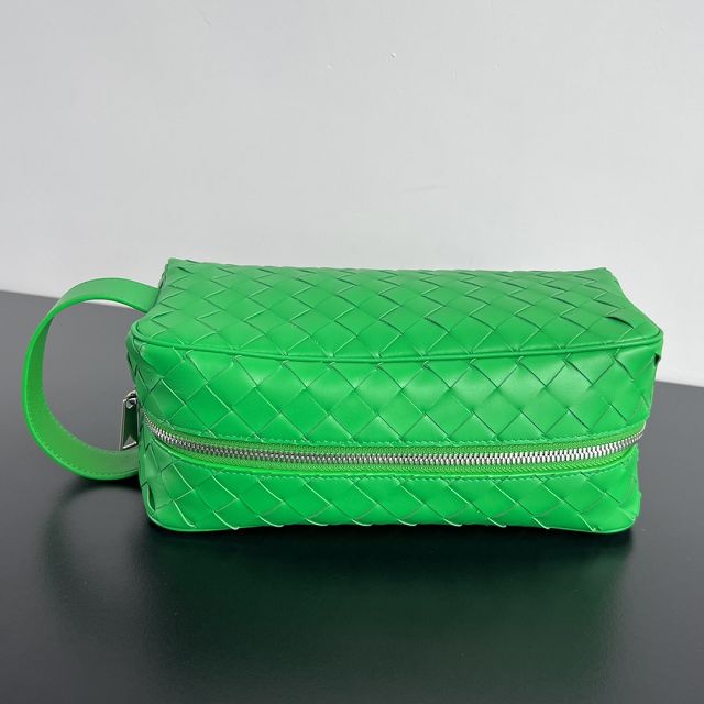 BV original calfskin intrecciato travel pouch 729295 