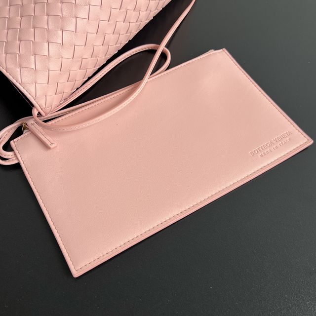 BV original calfskin large pinacoteca tote bag 817166 rose